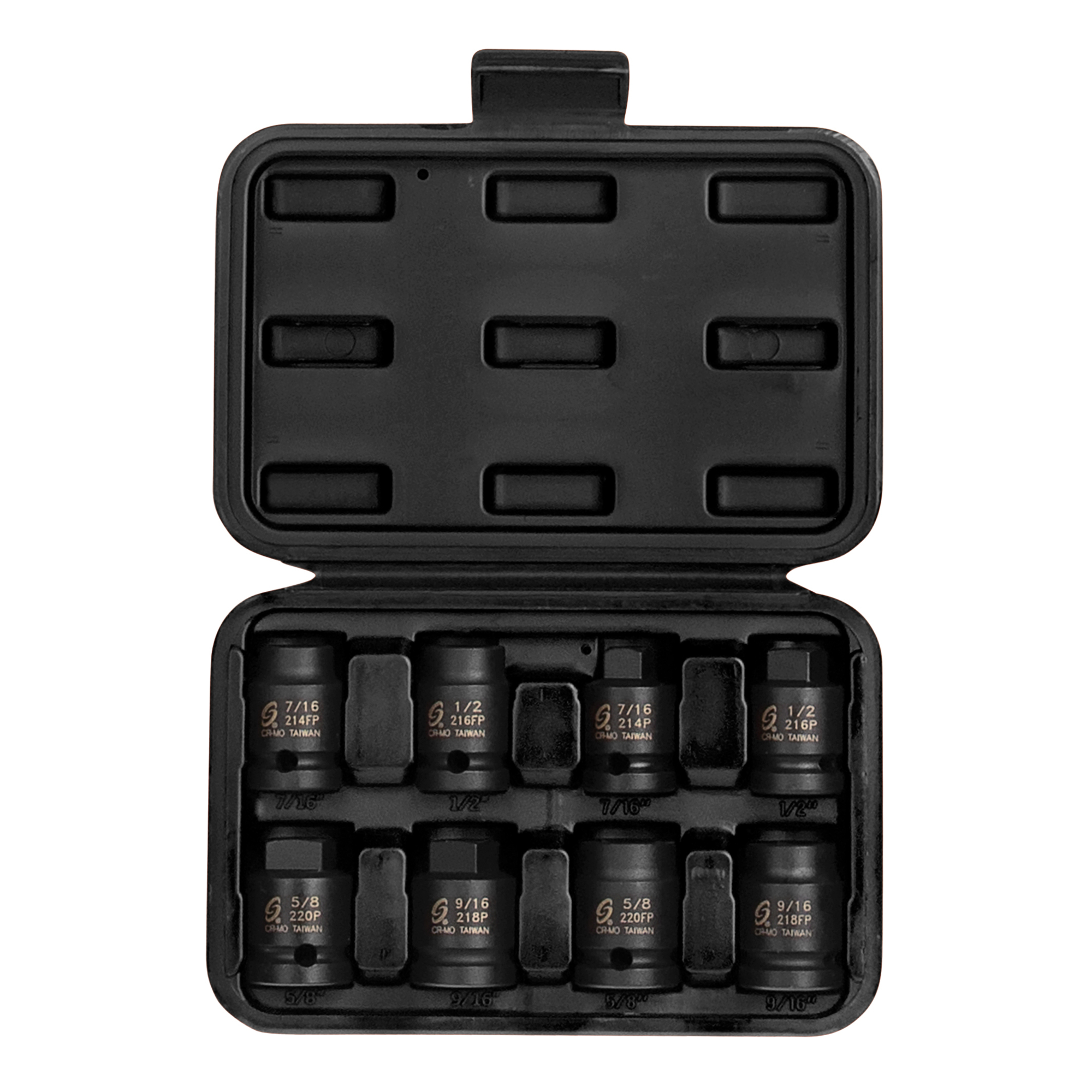 Sunex Tools Impact Socket Set — 1/2in. Drive, 8 Pcs, CR-MO Alloy Steel, Model# 2841